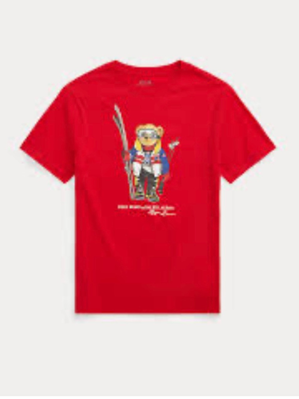 Red Polo Ralph Lauren Kids Red Graphic Tee Small